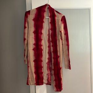 Brand new Hand dyed wool, silk, cashmere cardigan